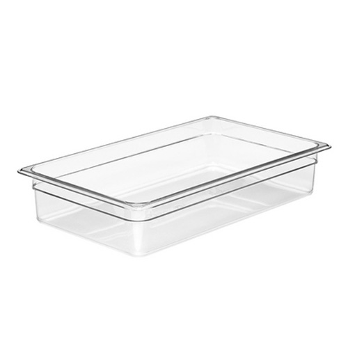 771014 GASTRONORMBAK POLYCARBONAAT ZONDER DEKSEL GN 1 1 100MM DIEP